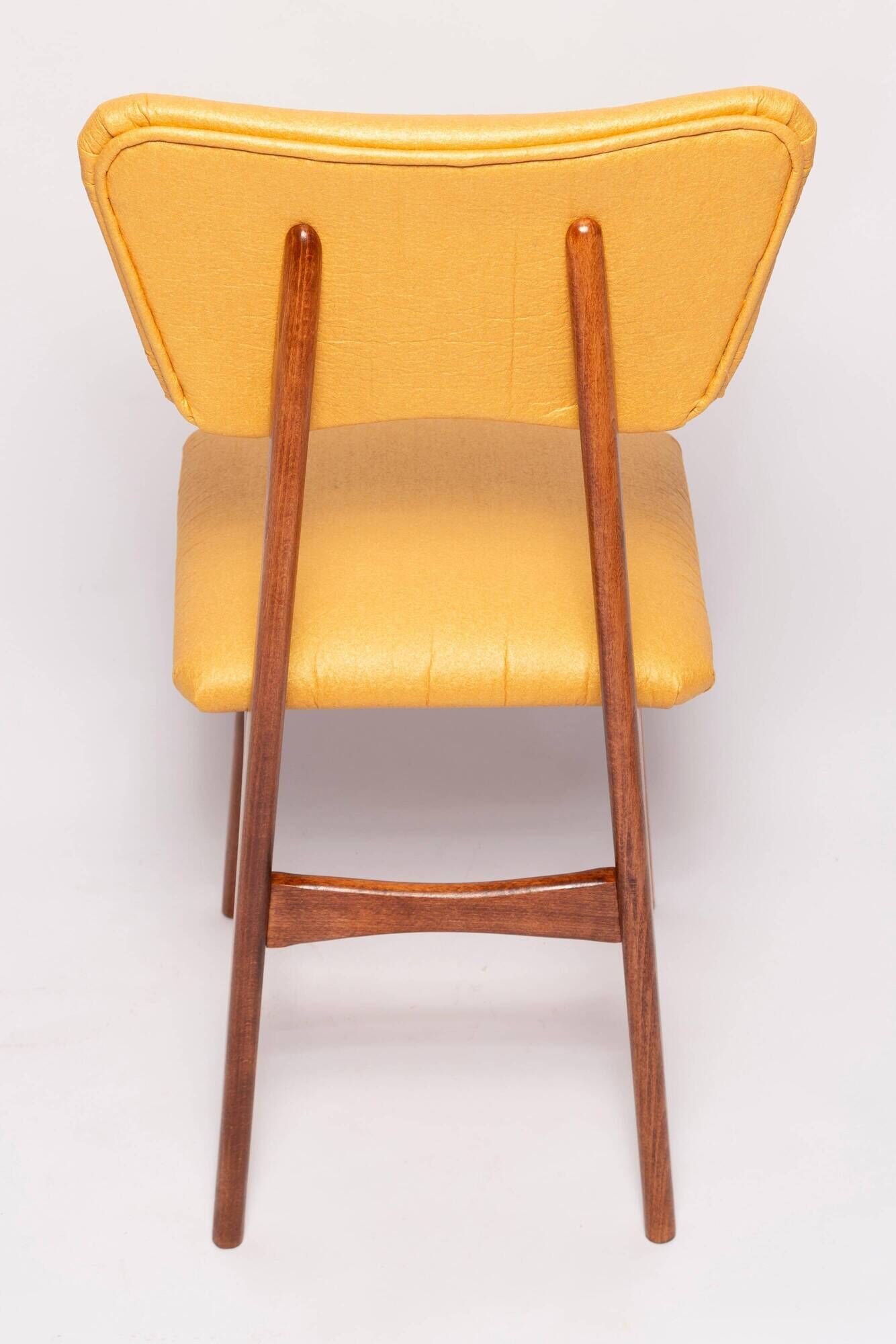 Mid-Century Butterfly Dining Chair, Vegan Pineapple Leather, Europe, 1960s