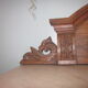 Old pediment in chene
