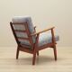 Danish armchair in wood and fabric, 1970s