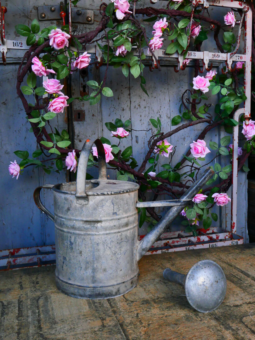 Zinc watering can