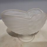 Empty art deco molded glass pocket