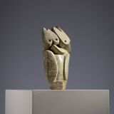 Abstract soapstone bird sculpture