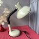 Beige metal space age lamp