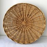 Wicker basket on stand