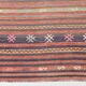 7x5 Red & brown Handmade Wool Kilim Rug,221x156 Cm