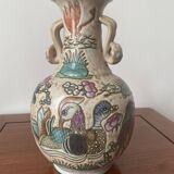 Chinese vase with ducks and goldfish