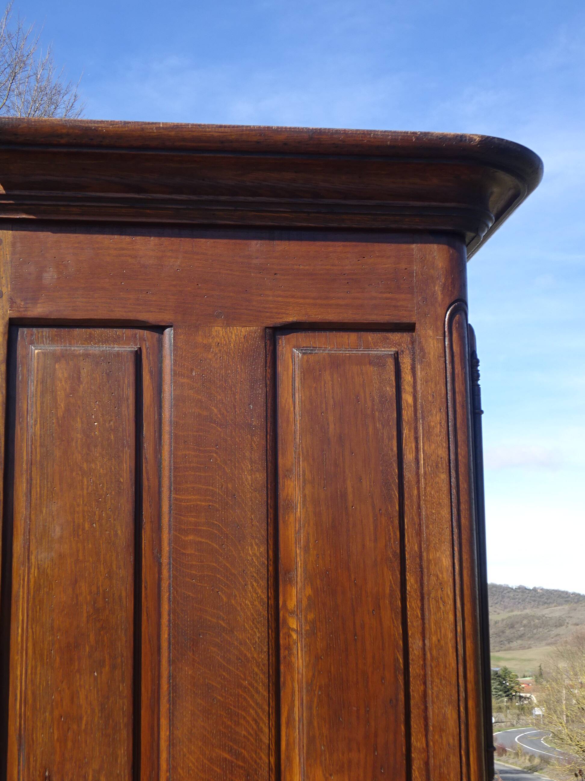 Solid oak wardrobe, Renaissance style