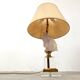 Brass and glass horse head table lamp, 1970s France