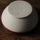 Vintage two-tone glazed stoneware salad bowl Digoin