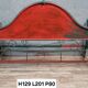 Rare Venetian Napoleon III period rest bench in cast iron and sheet metal