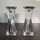 Vintage glass candlestick holders – Scandinavian design
