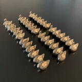 36 metal swan shaped name tags
