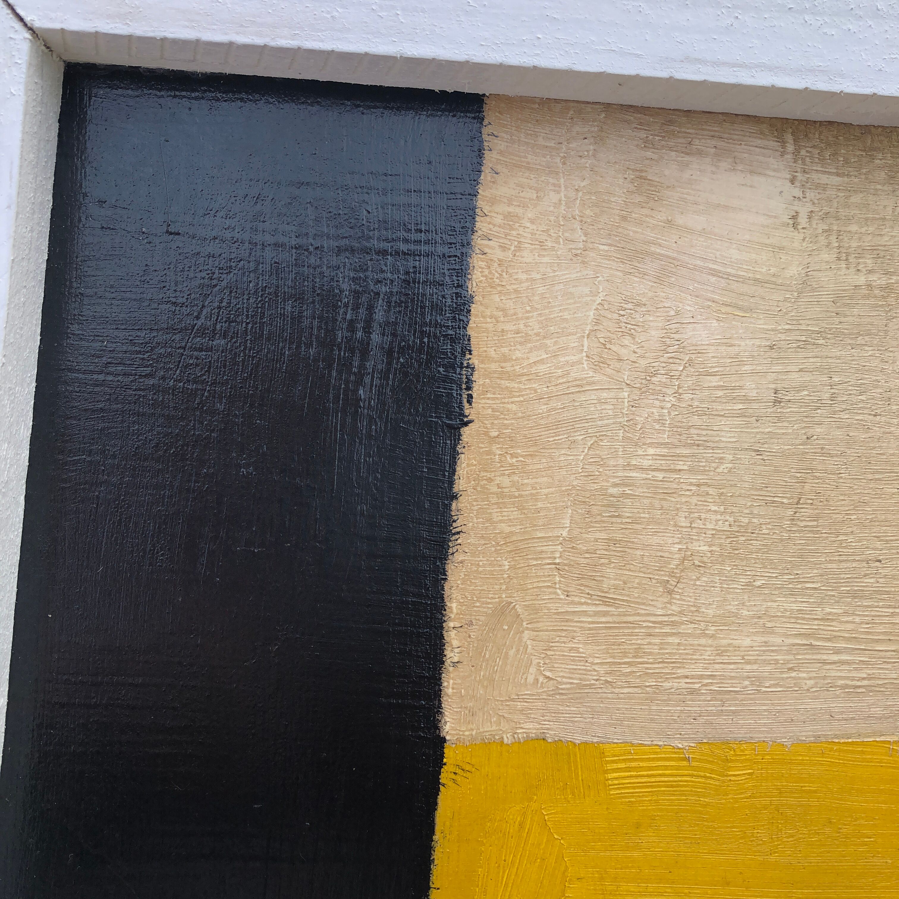 Oil on abstract panel