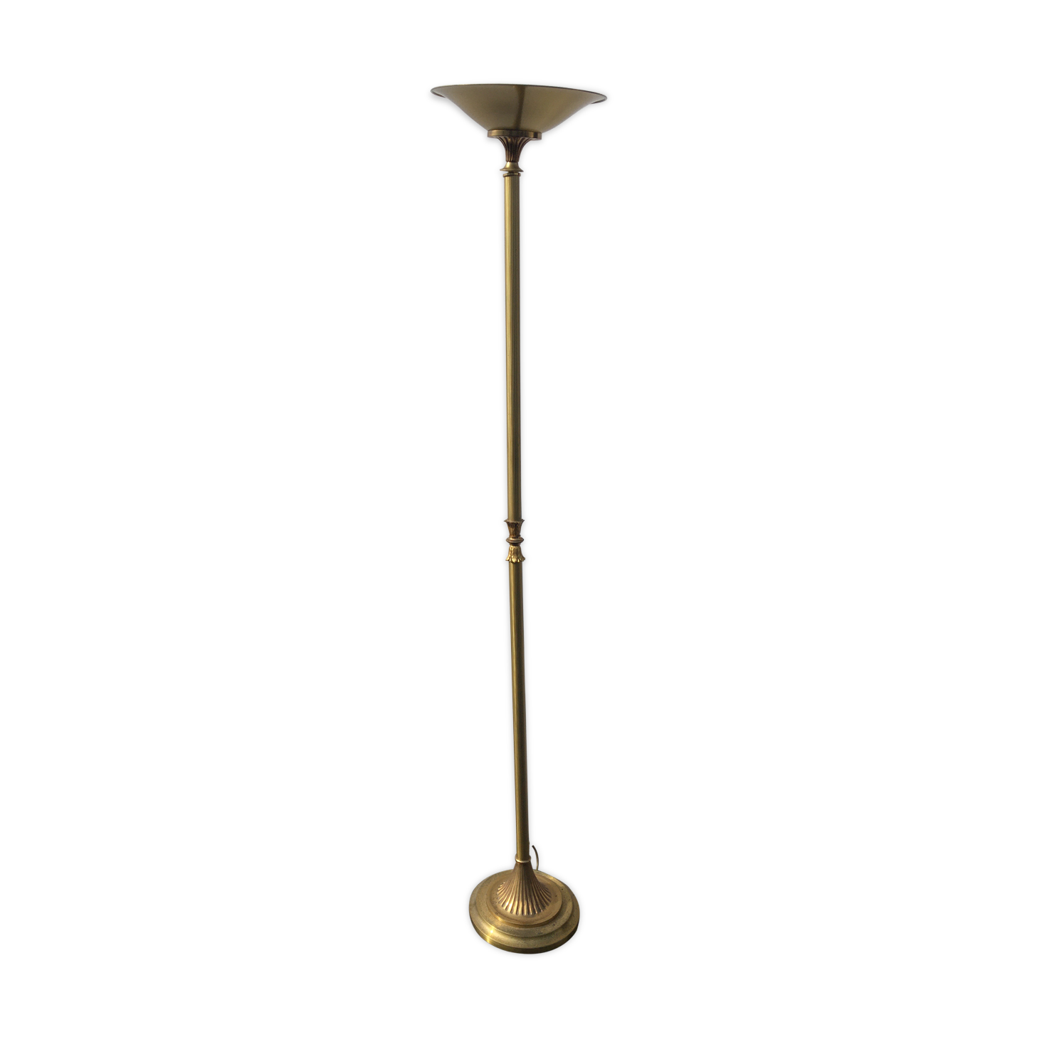 Louis XVI-style halogen lamppost in bronze and brass Lucien GAU