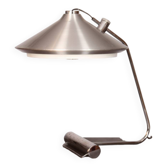 Grande lampe en aluminium et métal chromé, 1970