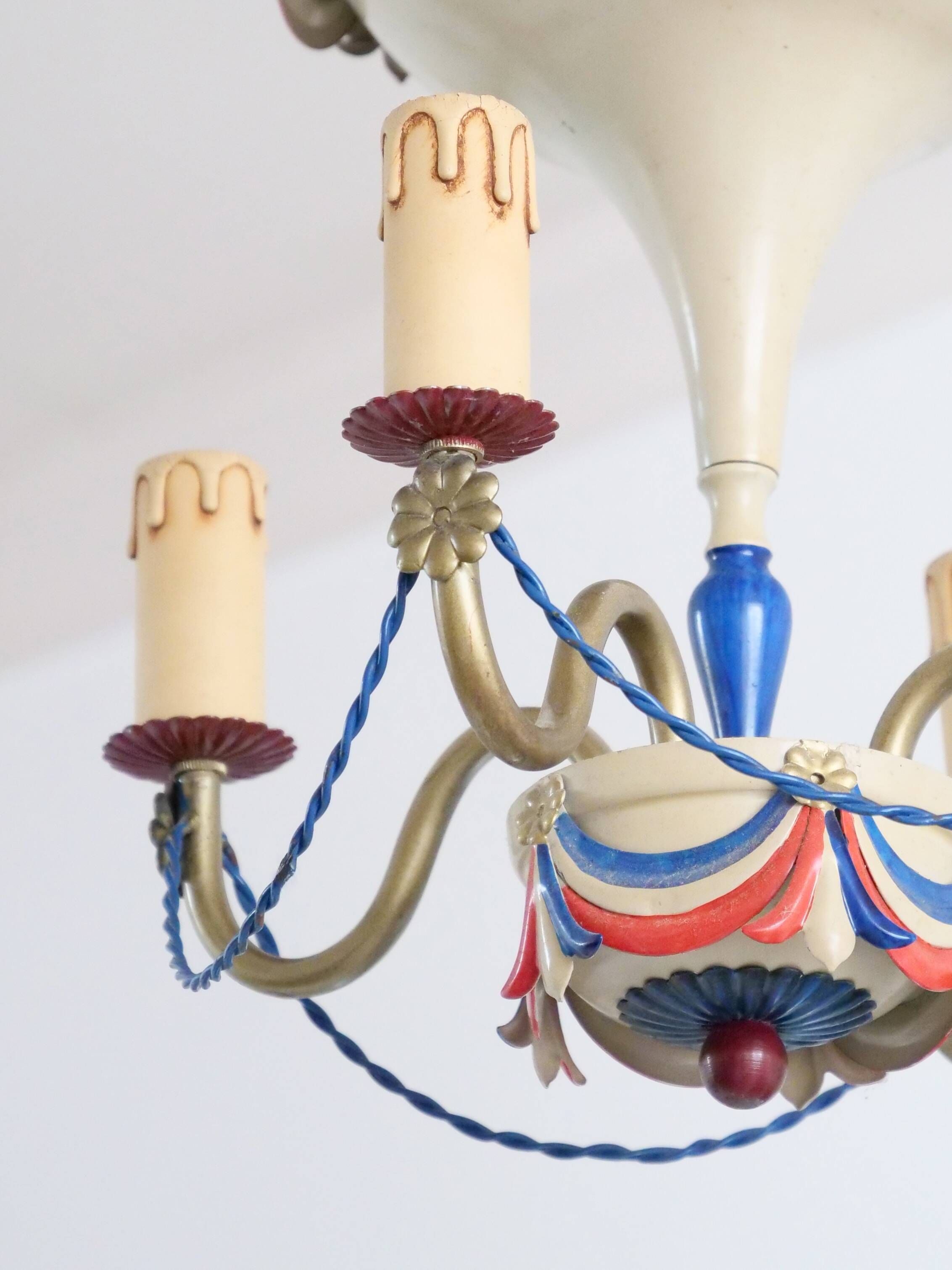 Lustre Montgolfière d'époque 50