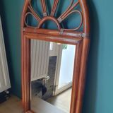 Vintage bamboo mirror