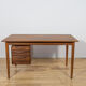 Mid-century walnut freestanding desk from Rosengren Hansen, Denmark, 1960s