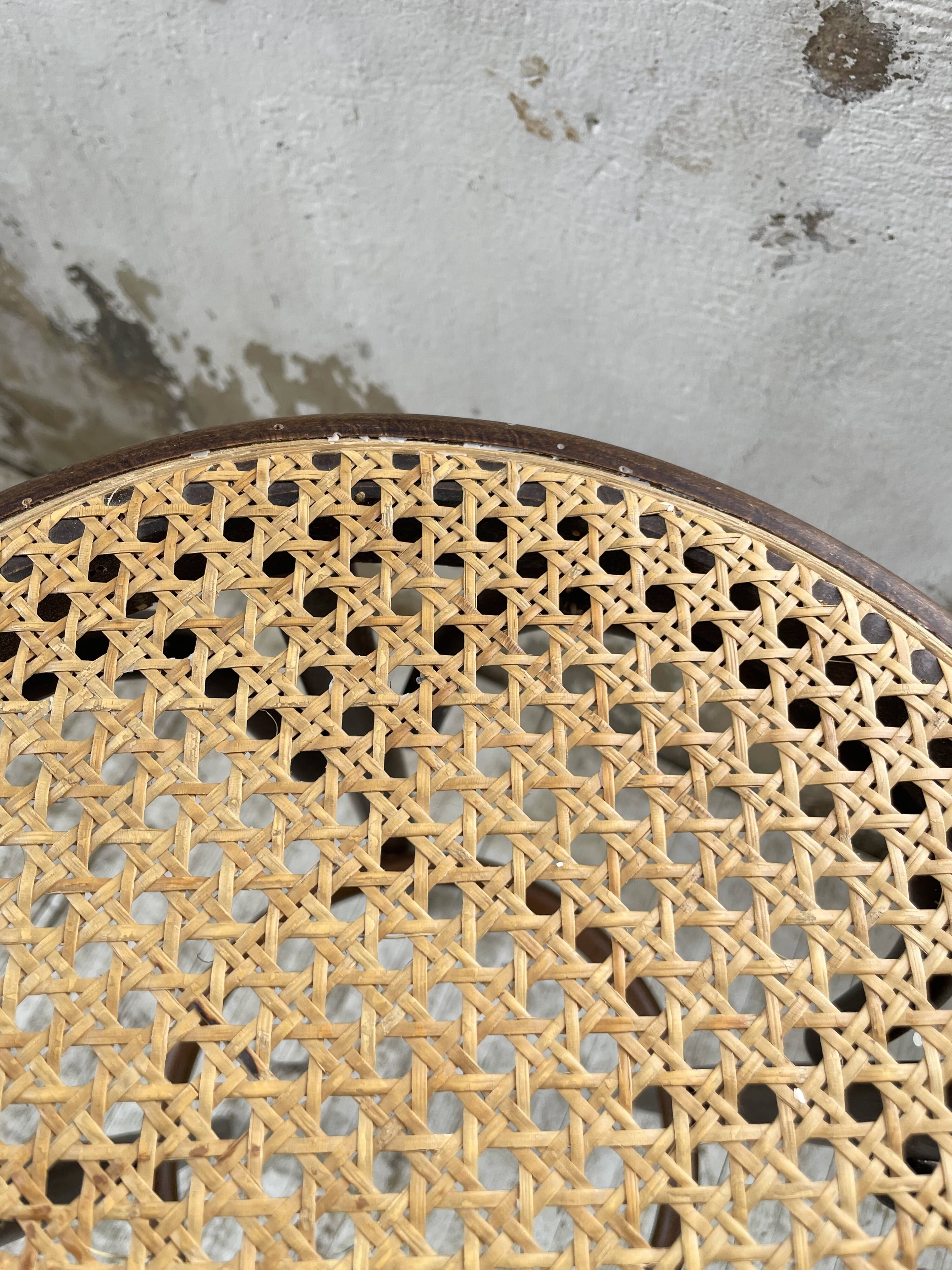 High cane bistro stools