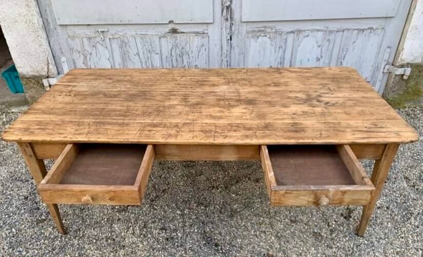 Large bistro table old farmhouse table solid wood Length 200 x Width 98 cm