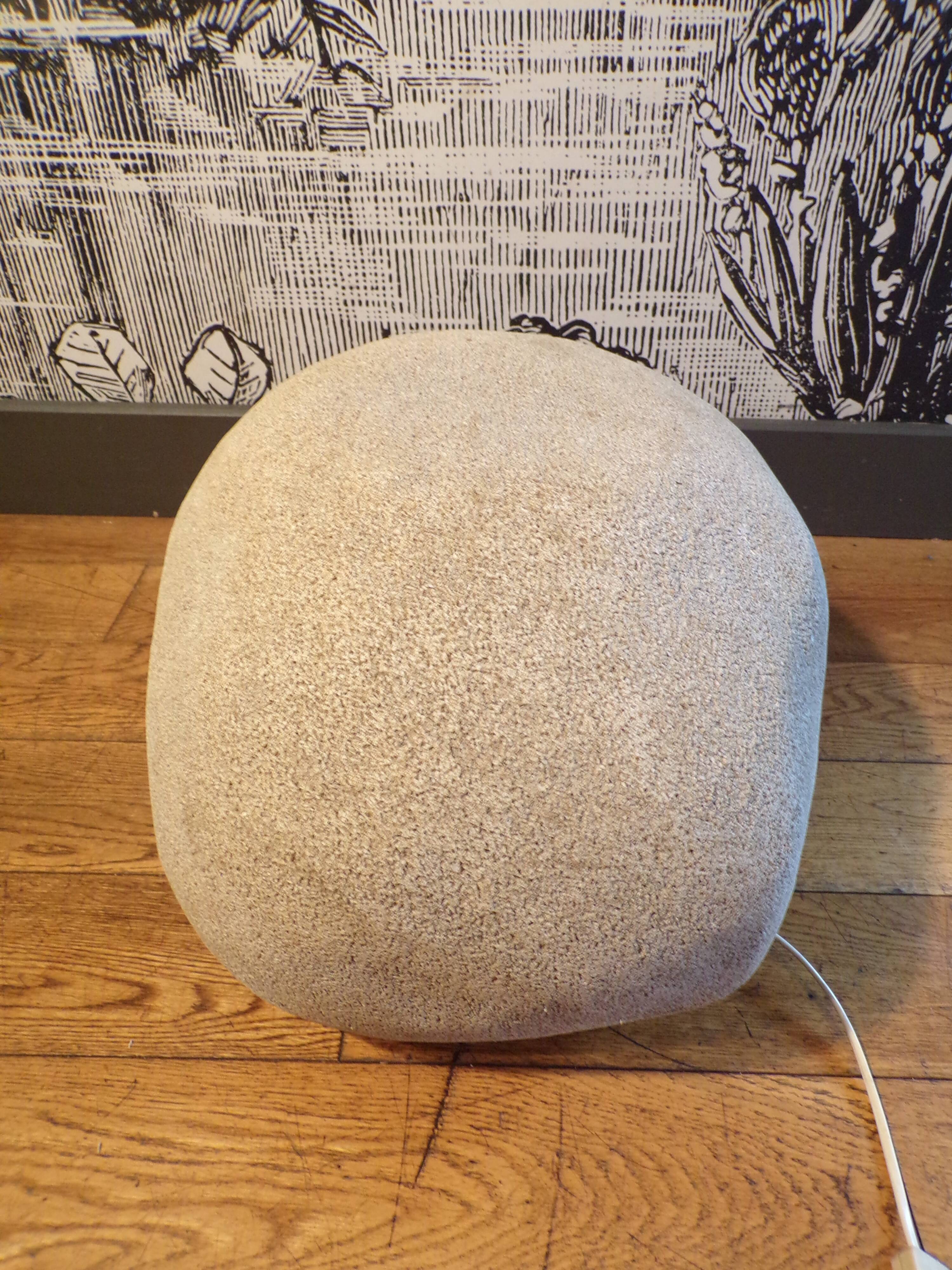XL stone lamp Dora by André Cazenave damaged