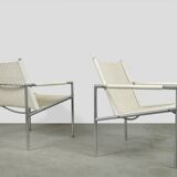 SPECTRUM / Vintage rattan armchairs sz01 / Martin Visser / Netherlands 1980s