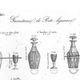 Cut crystal liqueur carafe Laurier Saint-Louis 1840