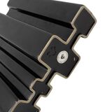 Angelo Mangiarotti, Space age brown ceramic vase, Fratelli Brambilla Italy ca. 1968