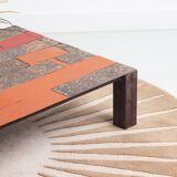 Table basse colorée vintage en métal