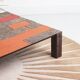 Vintage colorful metal coffee table