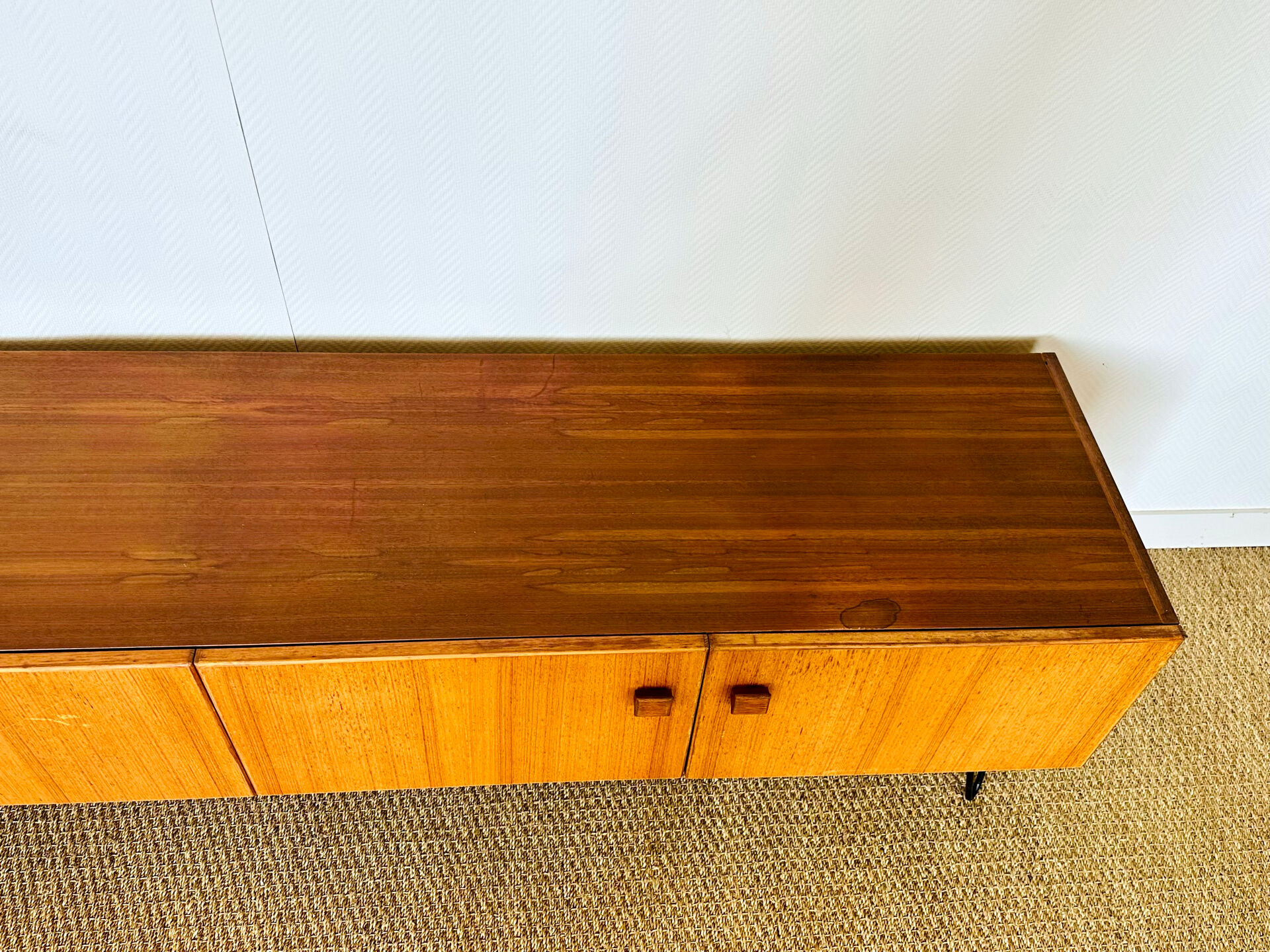 1960s minimalist Scandinavian teak sideboard