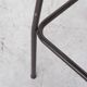 French mid-century leather bar stools