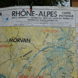 Ancienne carte d'école vintage MDI Rhône-Alpes