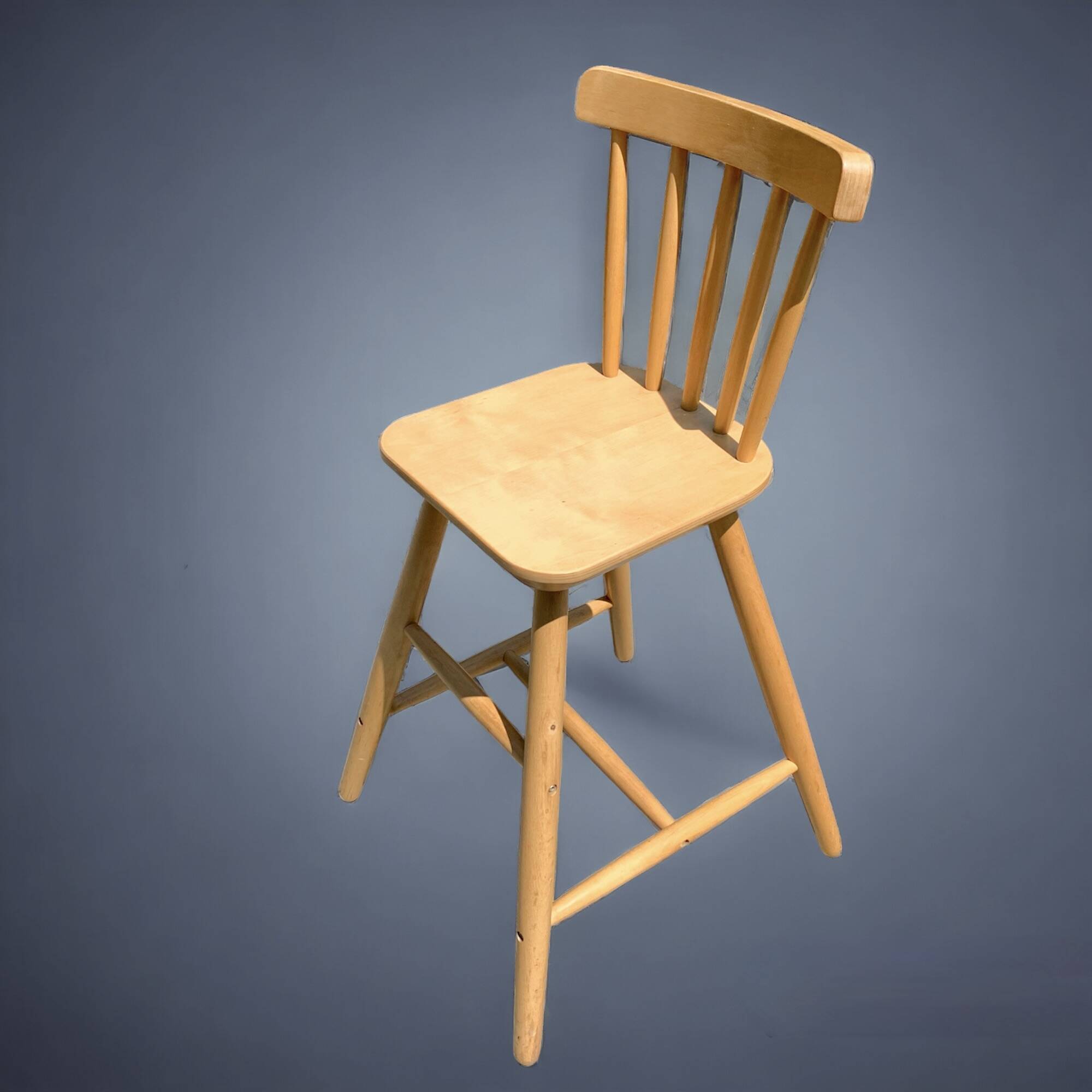 Children's wooden high chair