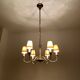 Brass Chandelier by Vereinigte Werkstätten München