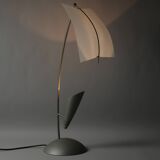 Lampe de table Rolf Benz Nuvola, acier, design sculptural, Allemagne