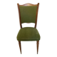 Vintage green velvet chair