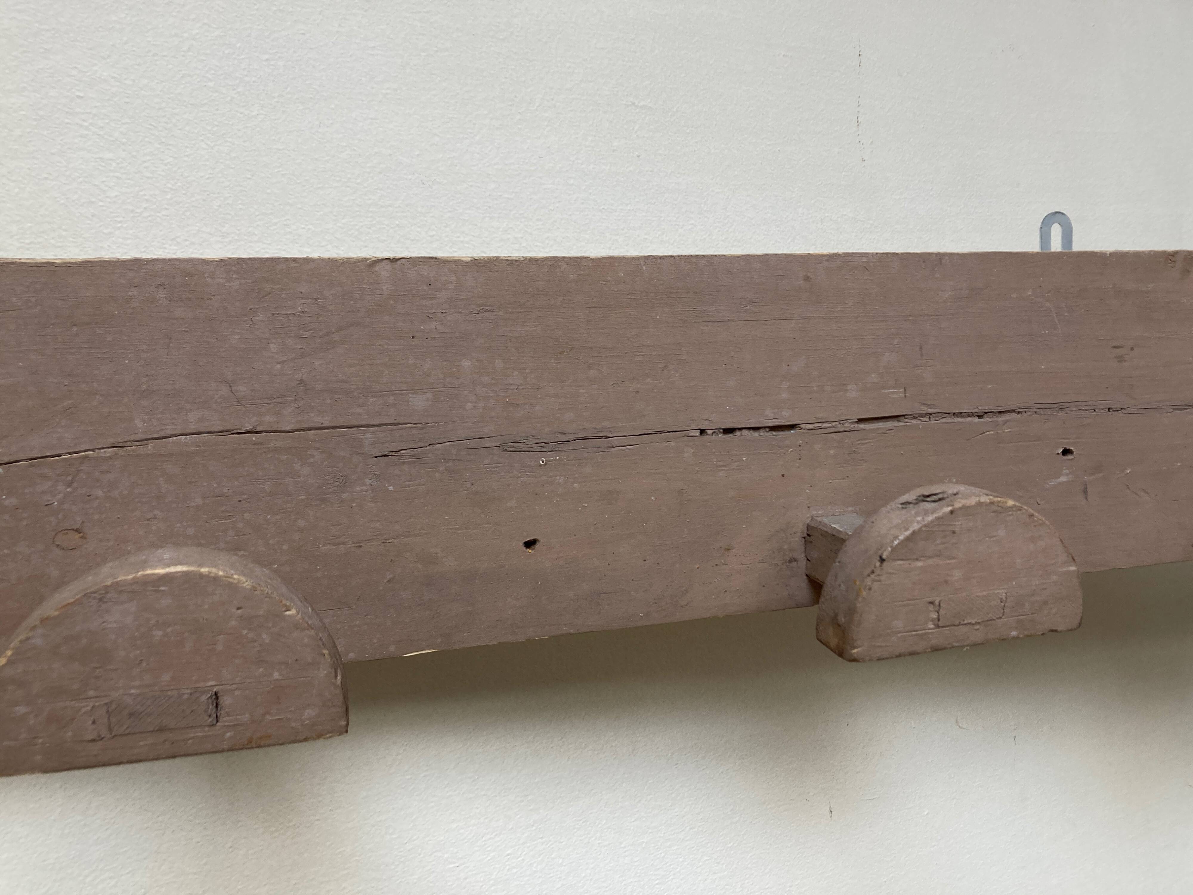 Hudson farm hook folk art original patina 135cm