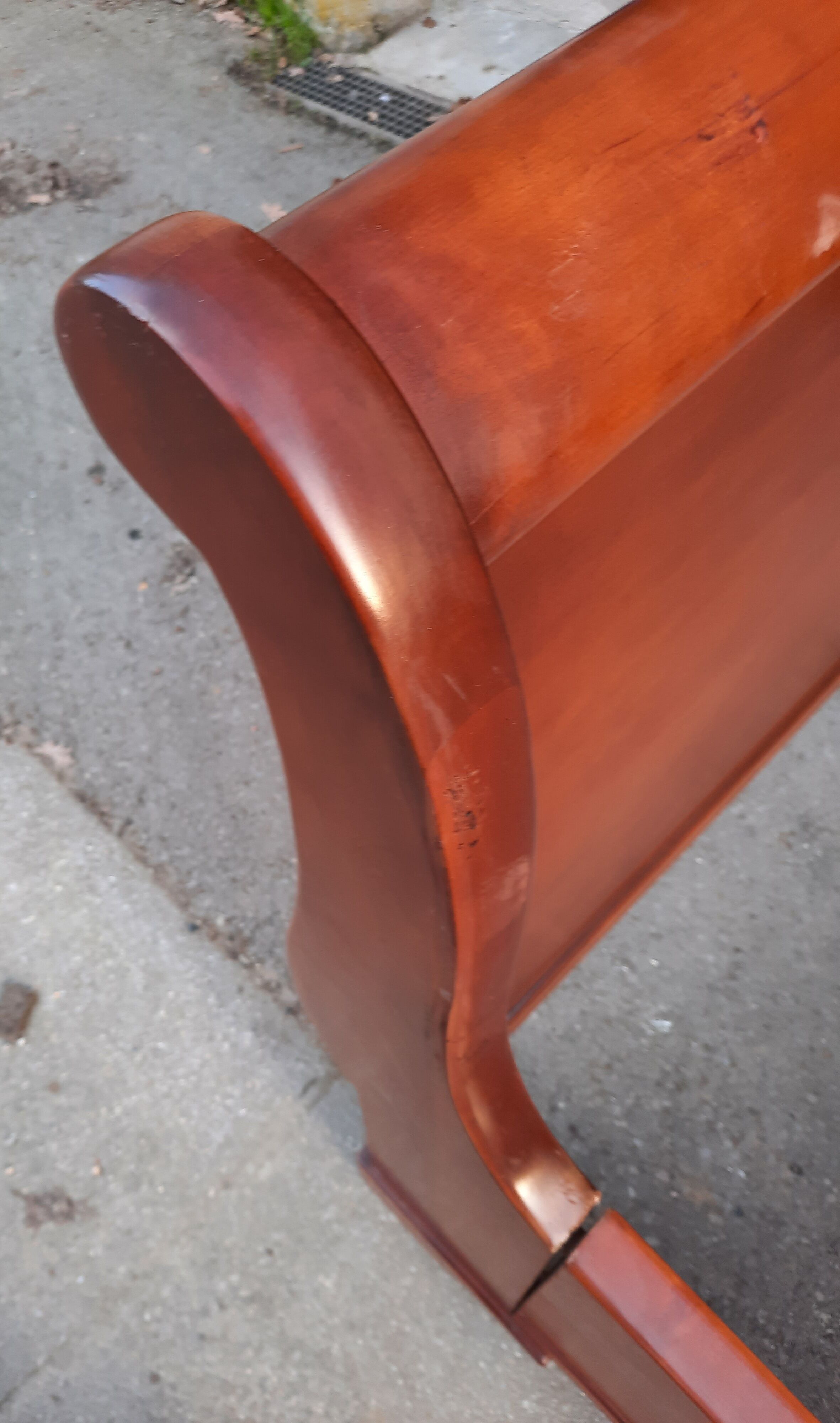 Cherry wood bed wood