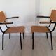Paire de fauteuils métal tubulaire 1954