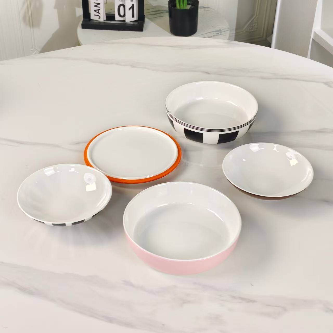 Villeroy & Boch La Boule Memphis – Ensemble de vaisselle en porcelaine complet