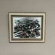Original Swedish Oil on Canvas – "Abstract" by B. Person – Signed – Vintage and Framed – 53 x 44 cm (20.8" x 17.3")