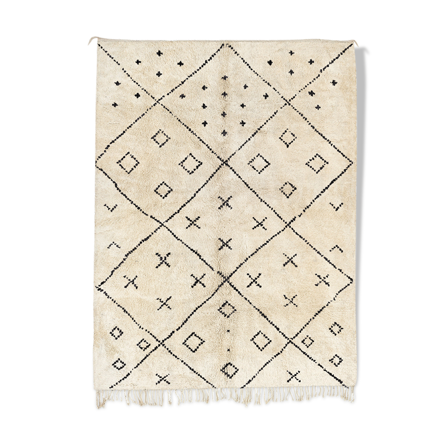 Modern Moroccan carpet white