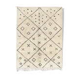 Modern Moroccan carpet white
