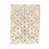 Modern Moroccan carpet white