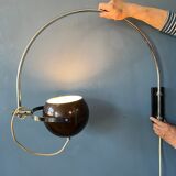 Wall lamp arc lamp Herda eyeball chrome space age