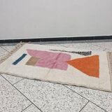 Handmade pure wool rug, size 140 x 260 cm.