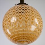 Mid-Century Murano glass sphere chandelier in the style of Venini. 1970
