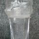 Vase signé à col carré en cristal blanc moulé pressé satiné mat PORTIEUX