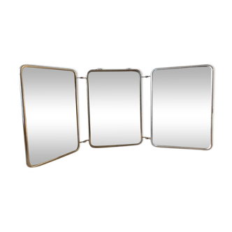 Barbier triptych mirror 21x50cm
